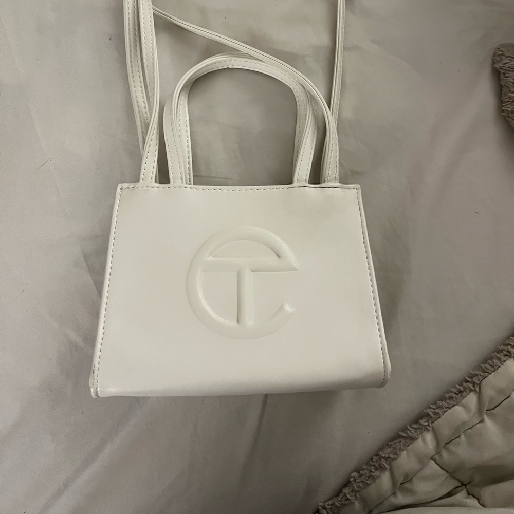 Small White Telfar (Used only one time!)